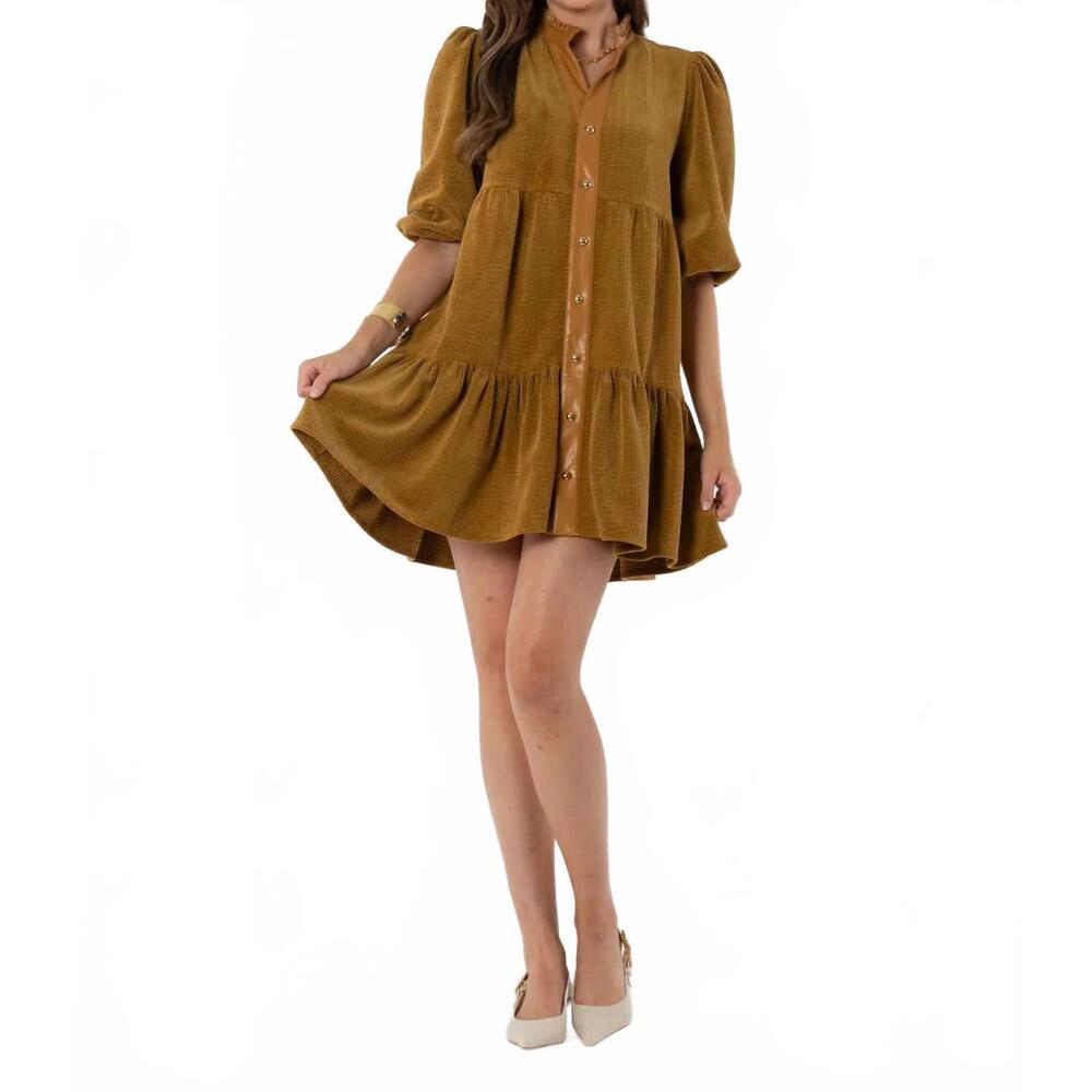 NEW EMILY MCCARTHY sadie dress in tapenade